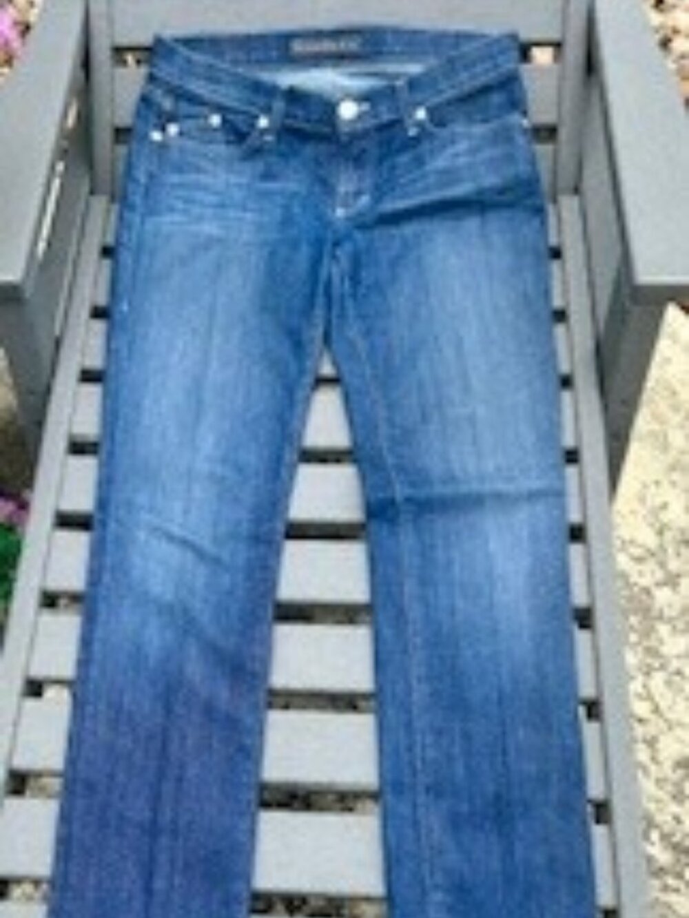 Rock & Republic Jeans Women’s Size 28 Medium Wash Straight Leg Denim 34” Inseam